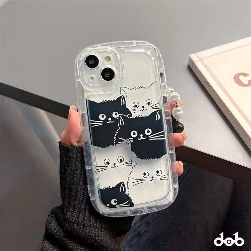 ✅Ốp Điện Thoại Mềm In Hình Mèo Có Túi Khí Bảo Vệ Toàn Diện Cho Iphone 14Pro 11 13 7 / 8plus 31HU