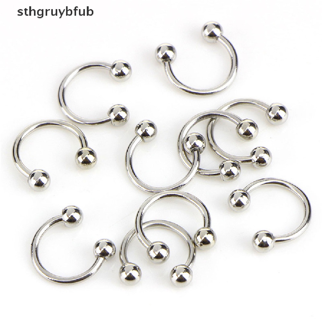 Set 10 Khuyên Mũi Thép Không Gỉ Cá Tính