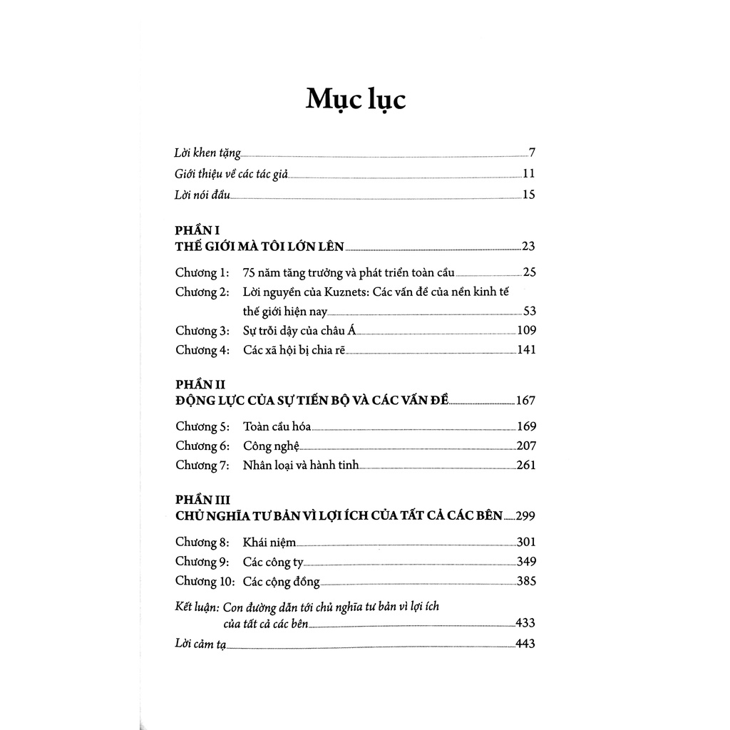 Sách Một Chủ Nghĩa Tư Bản Vì Lợi Ích Tất Cà Các Bên