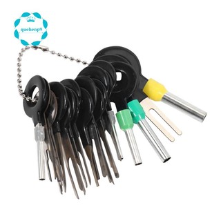 21Pcs Terminals Removal Key Tools Set For Car, Auto Electrical Wiring Crimp Connector Pin Extractor Puller Repair Remover Key Tools Set For Most Connector Terminal
