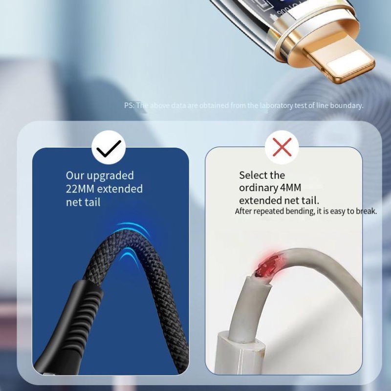 Dây Cáp Sạc Nhanh PD100W type-c5A Hai Đầu Trong Suốt Cho laptop Apple 30W Huawei 66W.