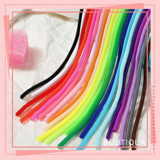 60cm Dây cuốn sạc điện thoại nhiều màu bảo vệ cáp tai nghe không đứt gẫy-BA