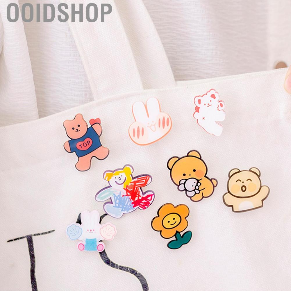 Ooidshop Cute Pins Exquisite Fashion Cartoon Acrylic Girl Brooch Clothes Bag Pendant Badge Pin Decoration