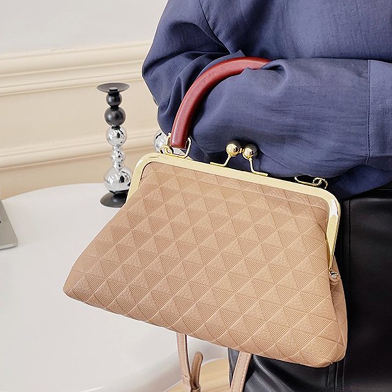 Túi Đeo Chéo Da pu Khóa Bên Mềm Thời Trang Cho Nữ