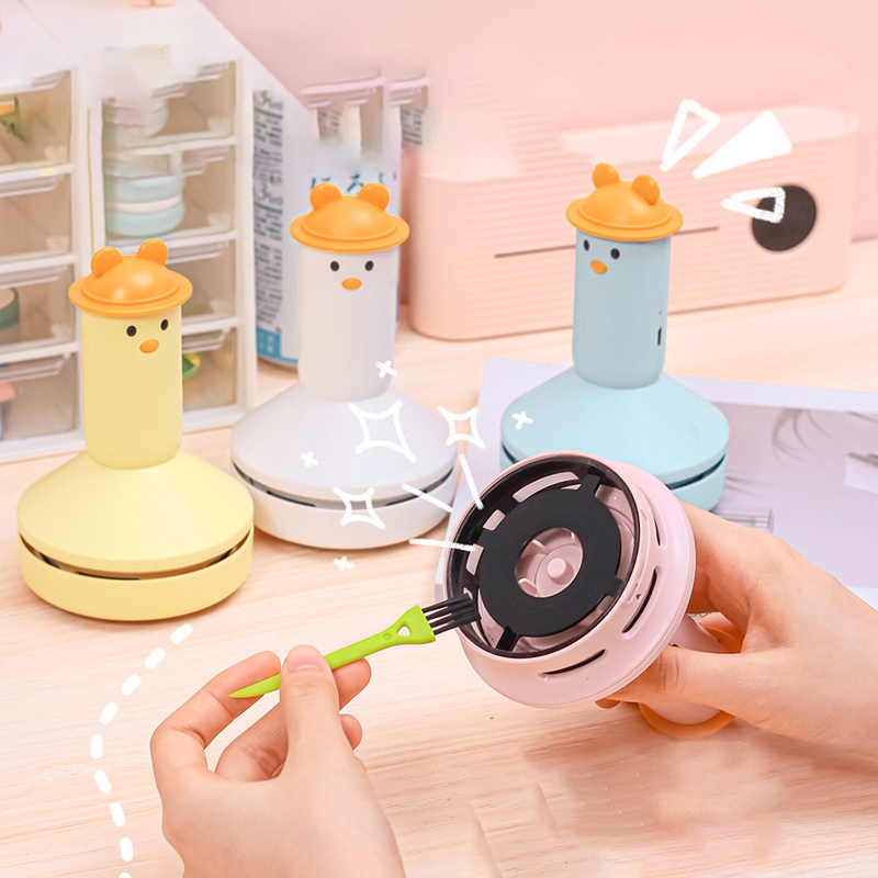 Máy Hút Bụi Mini Cầm Tay Để Bàn Làm Sạch Bàn Phím Không Dây