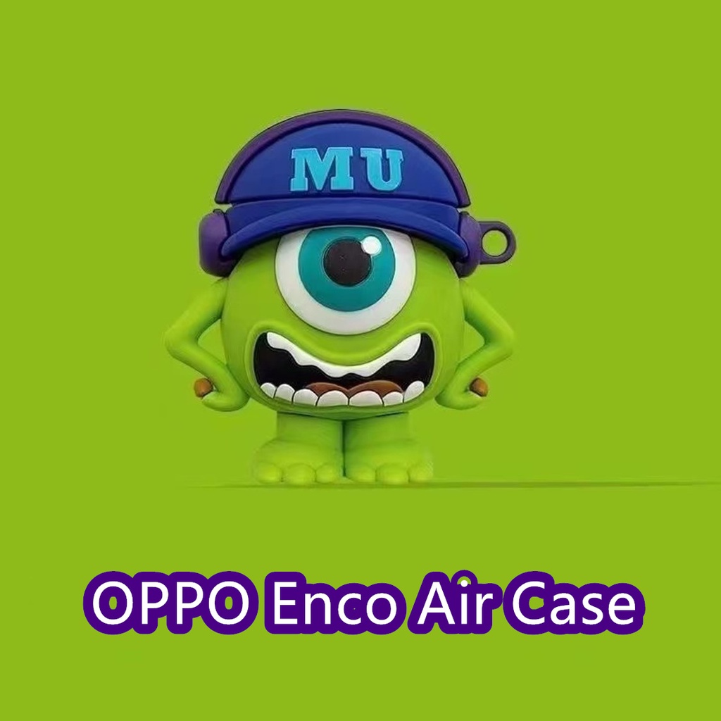 Hàng Có Sẵn! Vỏ Bảo Vệ Hộp Sạc Tai Nghe OPPO Enco Air Màu Trơn Họa Tiết Hoạt Hình Dễ Thương