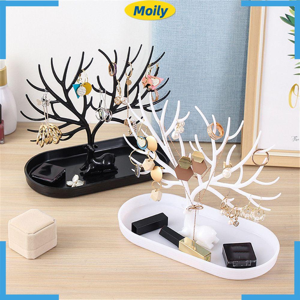 Giá đỡ trưng bày trang sức vòng tay / vòng cổ / nhẫn hình hươu nhiều màu siêu bền thời trang