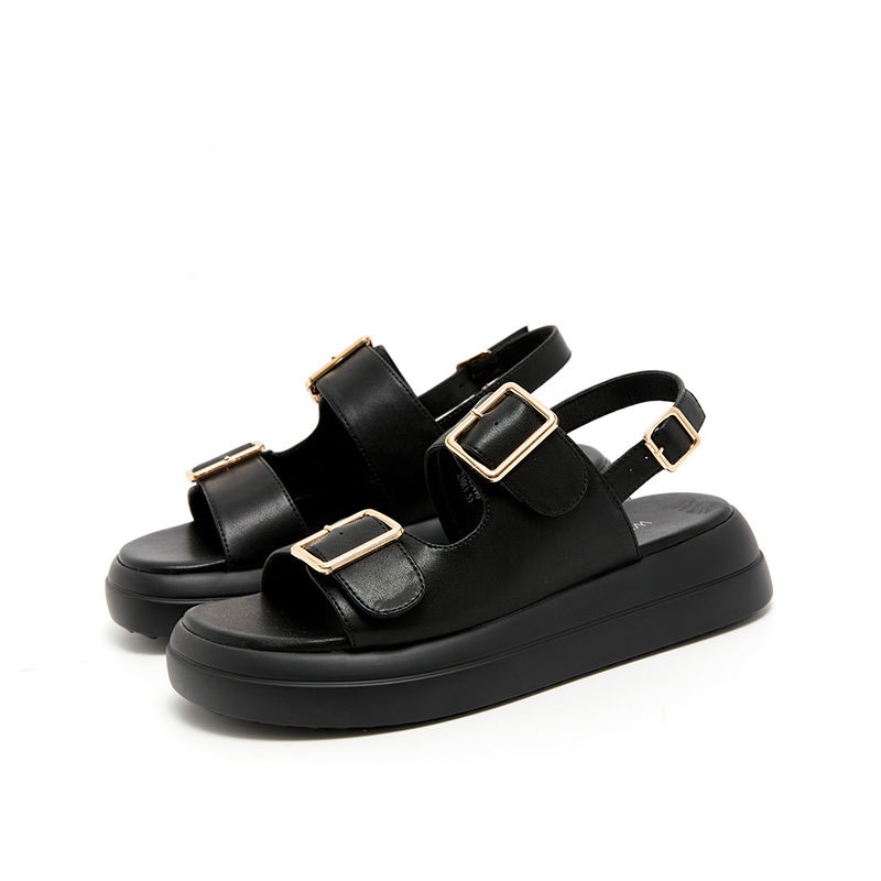 Sandal Đế Dày Phong Cách Thời Trang Roman 2023 Mới Cho Nữ