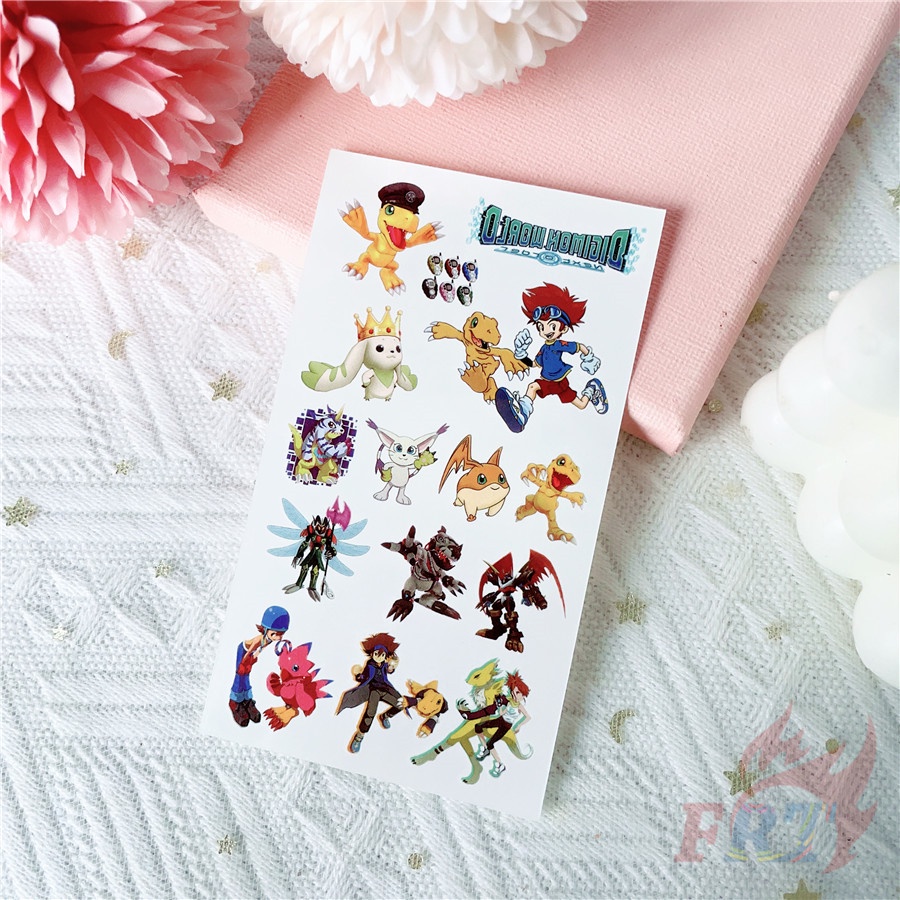 ❣️1 Tấm Hình Xăm Dán Mini Hình Anime Digimon Adventure: Anime❣️ Hình Xăm Dán Chống Thấm Nước Quyến Rũ