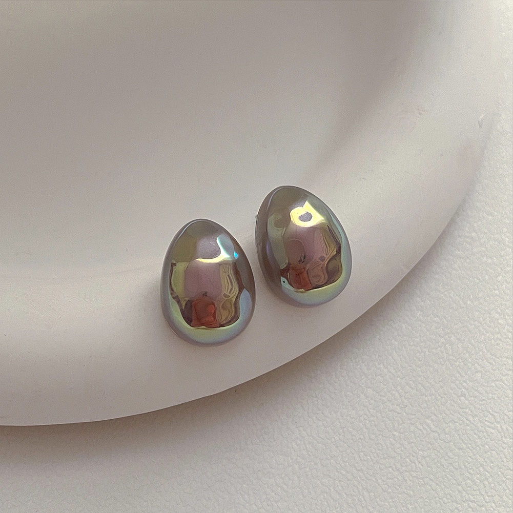 Bông Tai Mạ Bạc 925 Đính Ngọc Trai Nhiều Màu Thời Trang