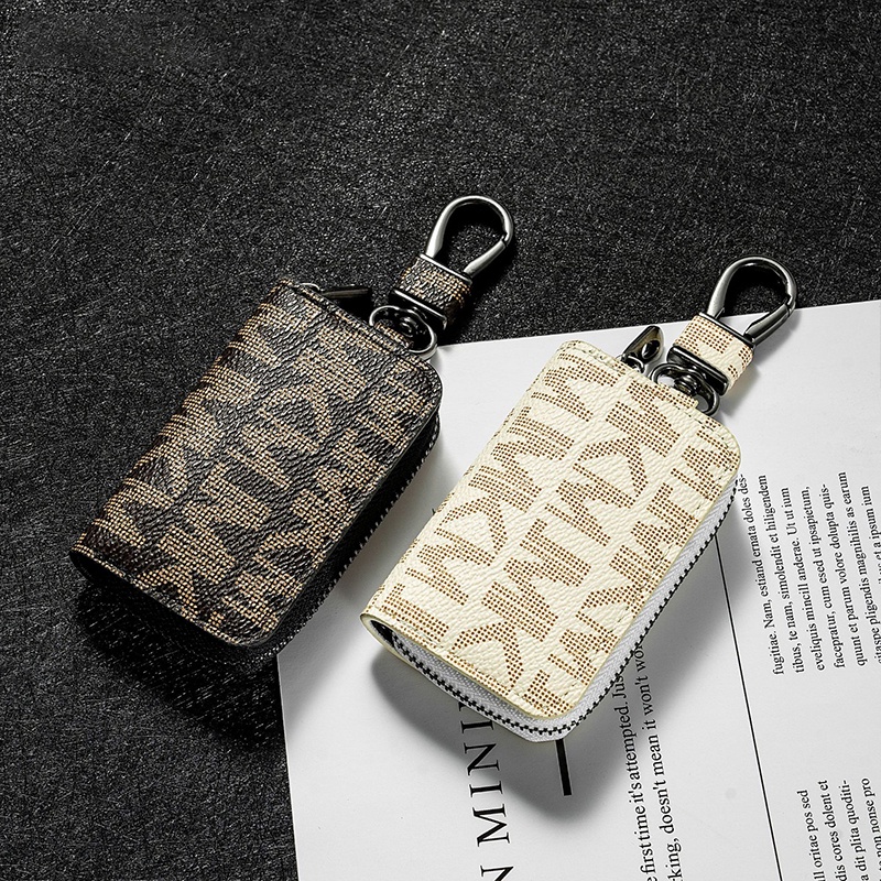 Túi Đựng Chìa Khóa Xe Hơi Có Khóa Kéo Phong Cách Hàn Quốc Thời Trang Cho Nam Và Nữ