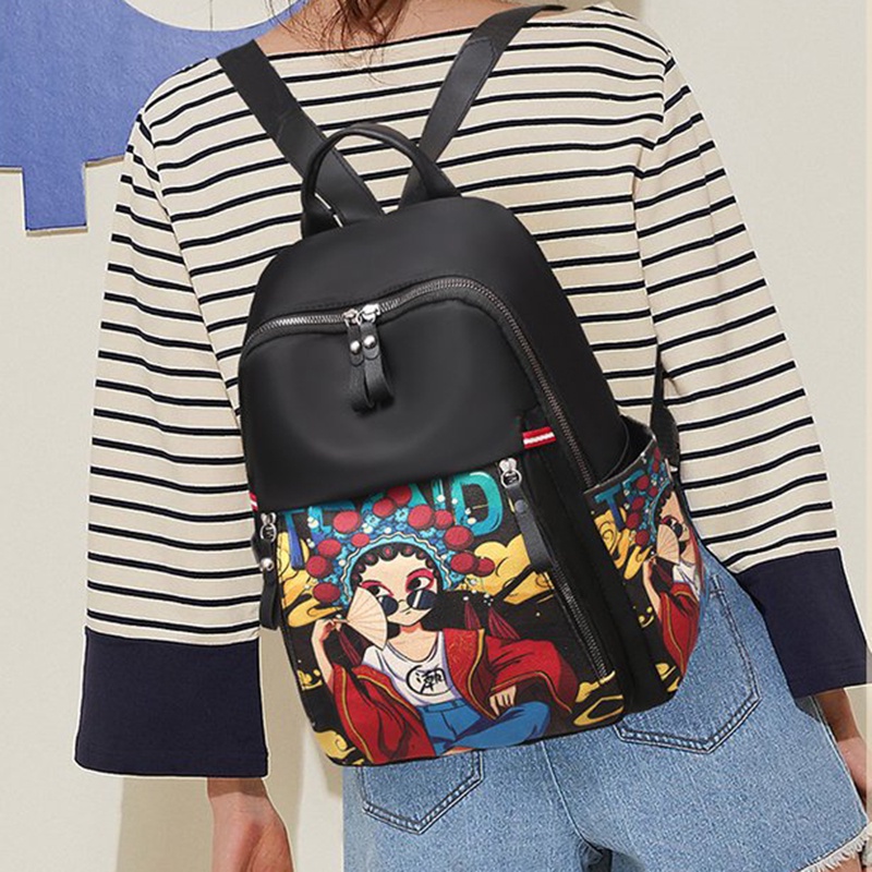 Ba Lô In Họa Tiết Thời Trang Dành Cho Nữ