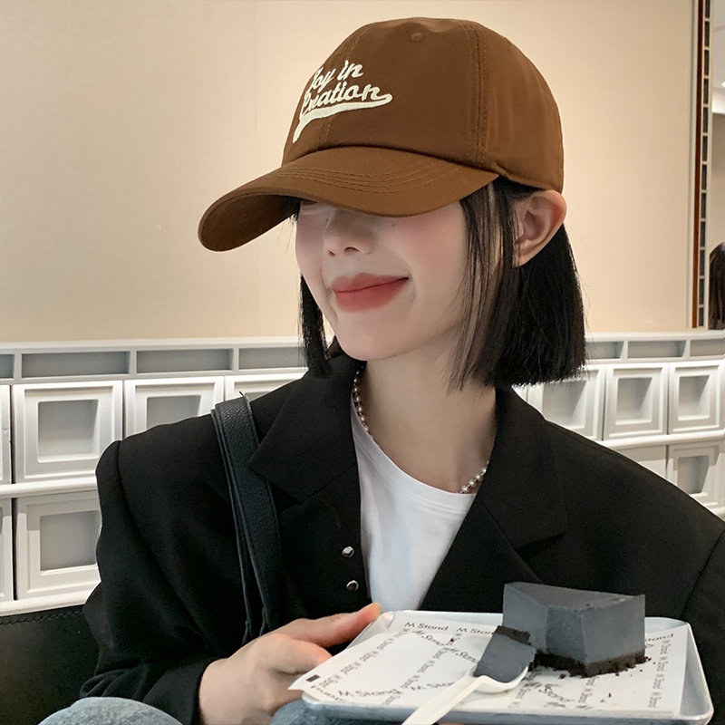 Mũ Lưỡi Trai Thêu Chữ Phong Cách Hàn Quốc Cá Tính Cho Nữ
