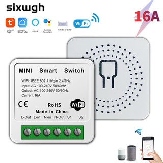 Công tắc wifi thông minh tuya tự làm công tắc thông minh mini wifi 16a hỗ trợ ứng dụng cuộc sống thông minh rơ le 2 chiều hẹn giờ google home alexa điều khiển bằng giọng nói icecube