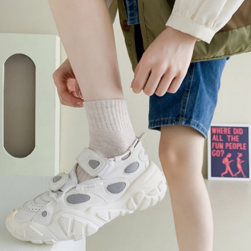 Vớ Thể Thao Ngắn Mỏng Thoáng Khí Thoải Mái Mùa Hè (Màu Sắc Ngẫu Nhiên) Thấm Hút Mồ Hôi Cho Nam Và Nữ