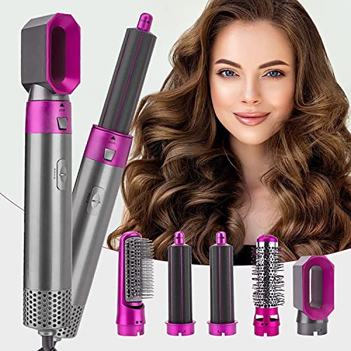 Máy Sấy Tóc Đa Năng 5 Trong 1 Lược Tạo Kiểu Khí Nóng Lược Duỗi Uốn Con Lăn Công Cụ Tạo Kiểu Tóc Bộ Máy Uốn Tóc Tự Động 4 Đầu Tạo Kiểu