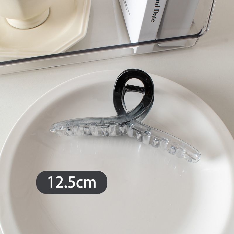 Kẹp Tóc Trong Suốt Cỡ Lớn Hình Bướm / Cá Mập / Cá Mập Màu Trắng Gradient Thời Trang