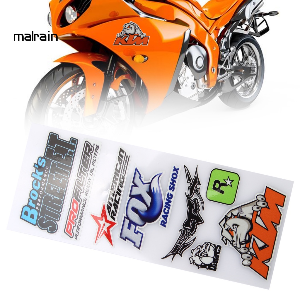 Bộ 5 Miếng Dán Trang Trí Xe Mô Tô Chống Mòn Bền Bỉ