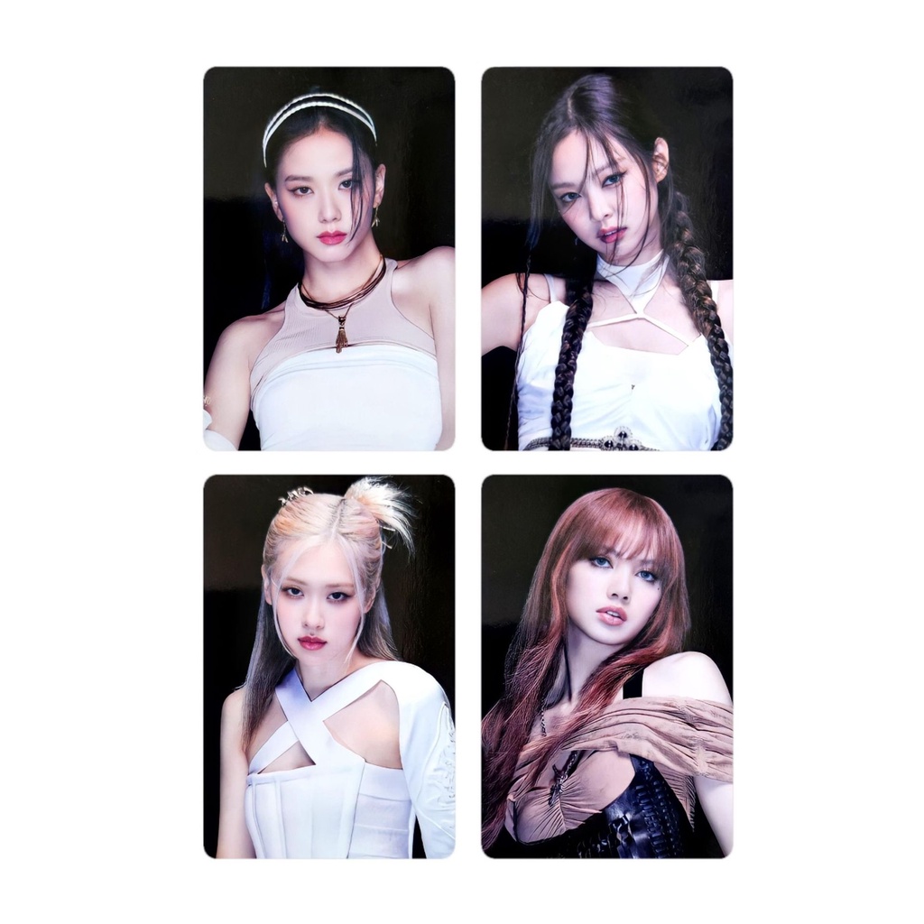 Set 4 Tấm Ảnh Lomo Card Nhóm Nhạc Blackpink JISOO JENNIE LISA ROSE
