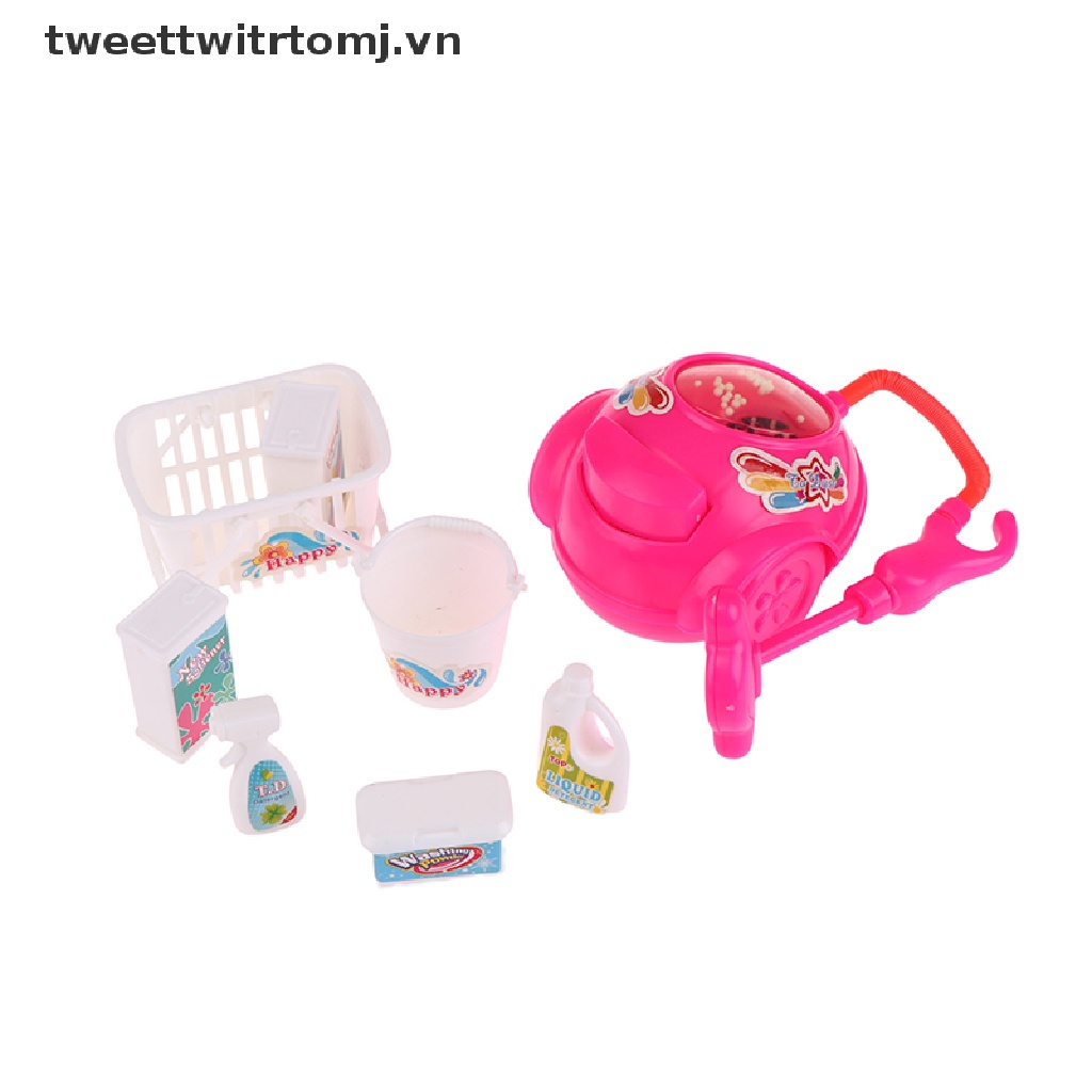 Set 8 Mô Hình Máy Hút Bụi Mini Trang Trí Nhà Búp Bê
