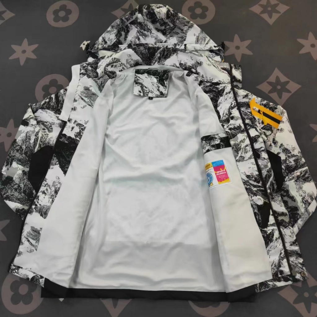 Áo Khoác The North Face Thoáng Khí Chống Thấm Nước Có Mũ Trùm Tiện Dụng Cho Nam Và Nữ Plus Size 6