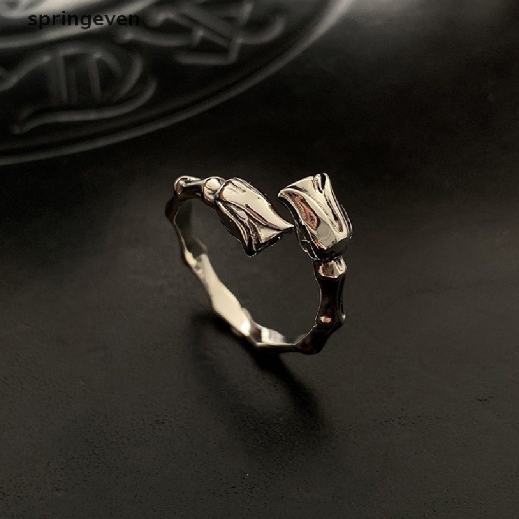 Nhẫn Hở Hình Hoa Vintage Thời Trang Cho Nữ