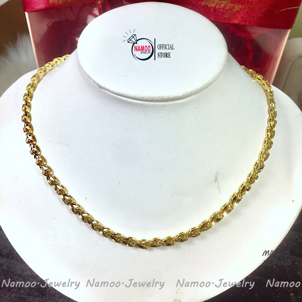 Dây Chuyền Trơn Hàng Cao Cấp D16 bền Màu Bảo Hành 6 tháng Ko Đen Gỉ, Dùng Hàng Ngày