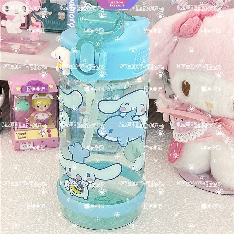 SANRIO Bình Nước 500ML In Họa Tiết Hoạt Hình Dễ Thương