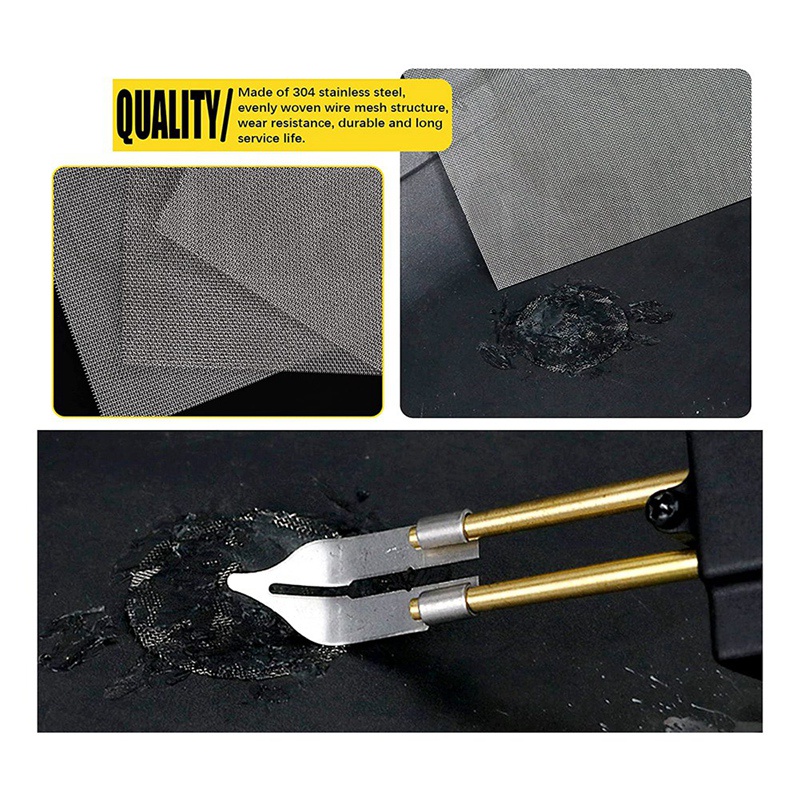 Bộ 75 Que Hàn 13 inch Bằng Nhựa Kèm Lưới Thép Không Gỉ Dùng Sửa Chữa Cản Xe Hơi / Thuyền Kayak