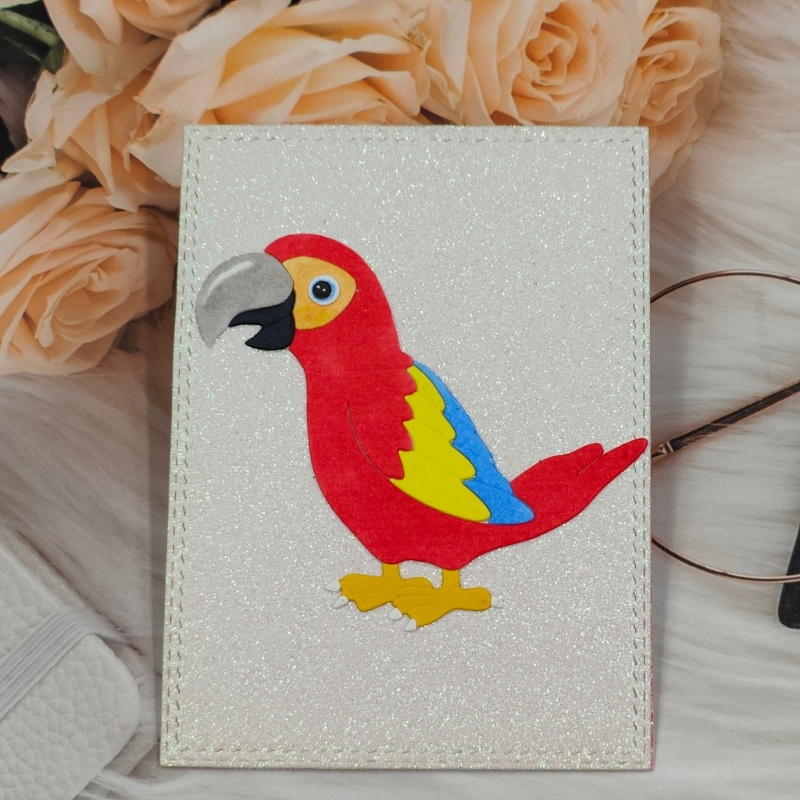 Khuôn Cắt Giấy Kim Loại Hình Chim Vẹt Xinh Xắn