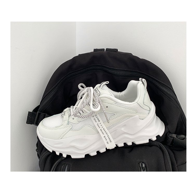 ISAHINI giày nữ Giày Thể Thao Nữ Màu Trắng Phong Cách Giản Dị 13Z23032203