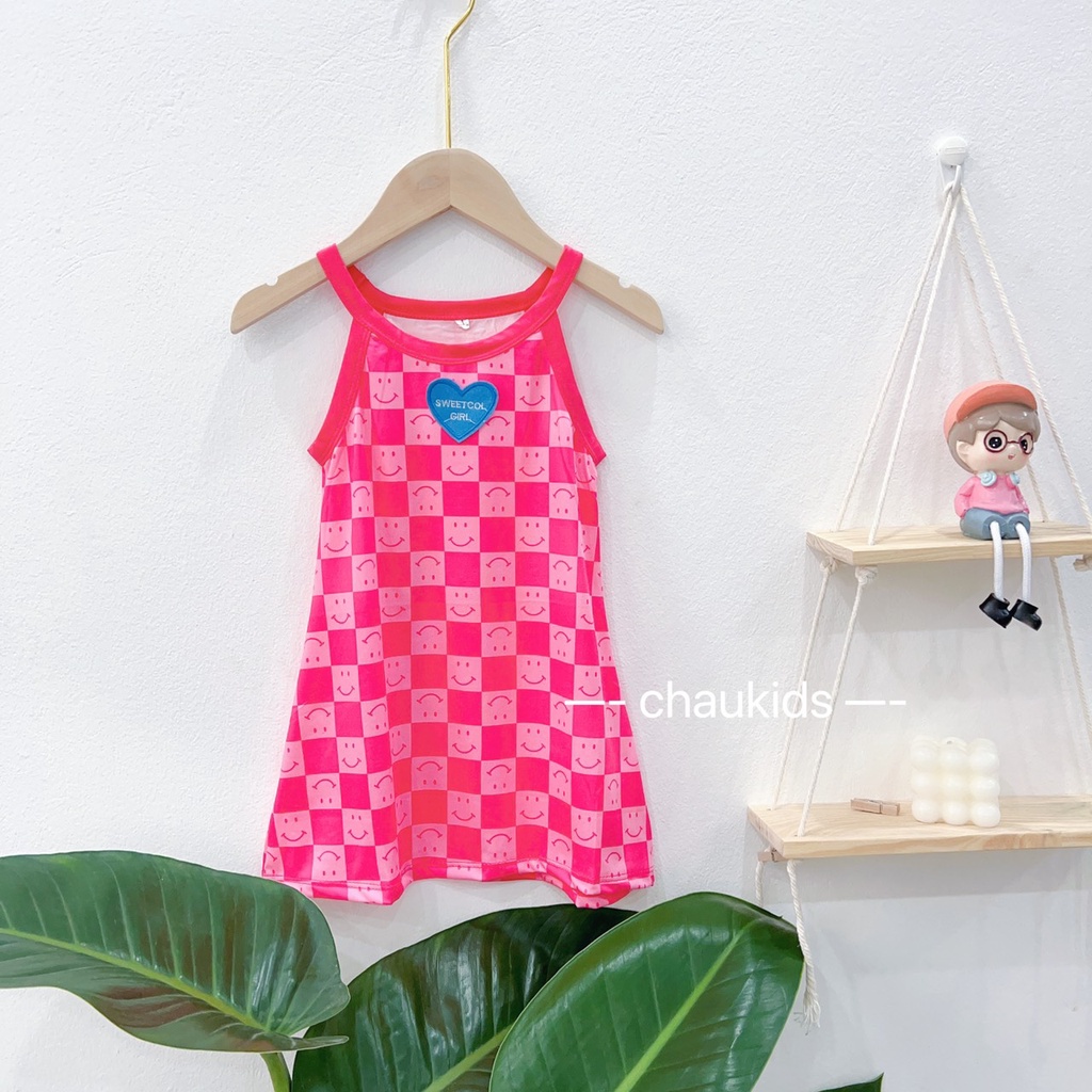 SALE VÁY 3D THUN LẠNH CAO CẤP CHO BÉ GÁI SIZE 10-18KG(V3DH)