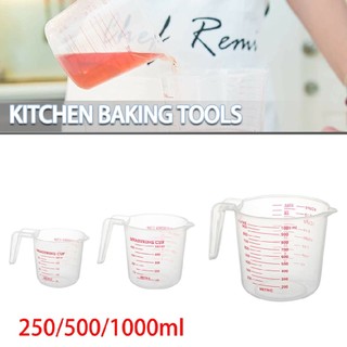 Plastic Measuring Cup Plastic Jug Baking Kitchen Tool Clear Stackable Cups