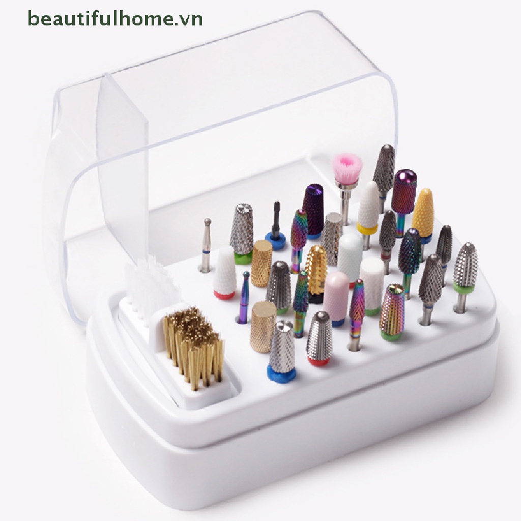 Giá Đỡ Mũi Khoan Acrylic 30 Lỗ Chuyên Dụng Cho Làm Móng