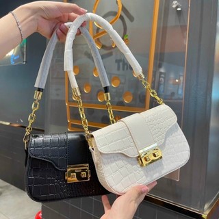 Túi kẹp nách , Túi xách nữ đeo chéo khoá miu vân rắn hot trend nhà Mibon