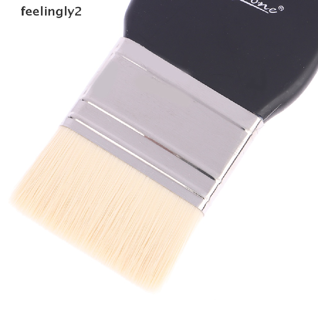 Cọ Nylon Lông Cứng Tay Cầm Gỗ Dùng Vẽ Màu Nước