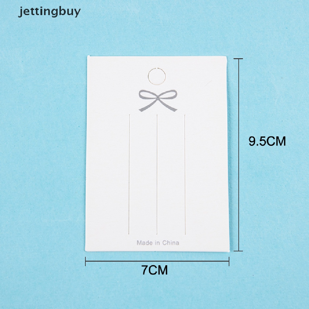 Bộ 50 Thẻ Giấy Màu Trắng Dùng Trang Trí Tóc DIY