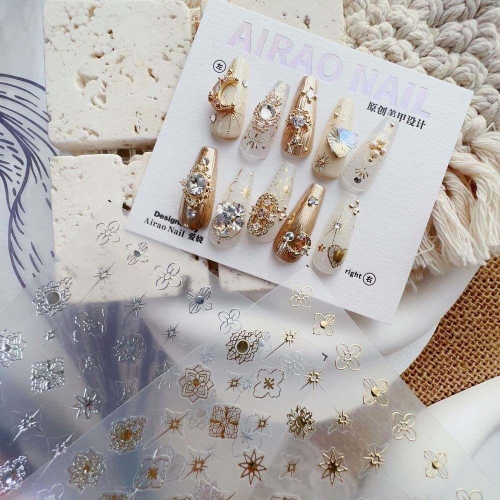 Miếng Dán Trang Trí Móng Tay Phong Cách Bohemia|Phụ Kiện Trang Trí Móng Tay Hình Ngôi Sao Phong Cách Bohemia