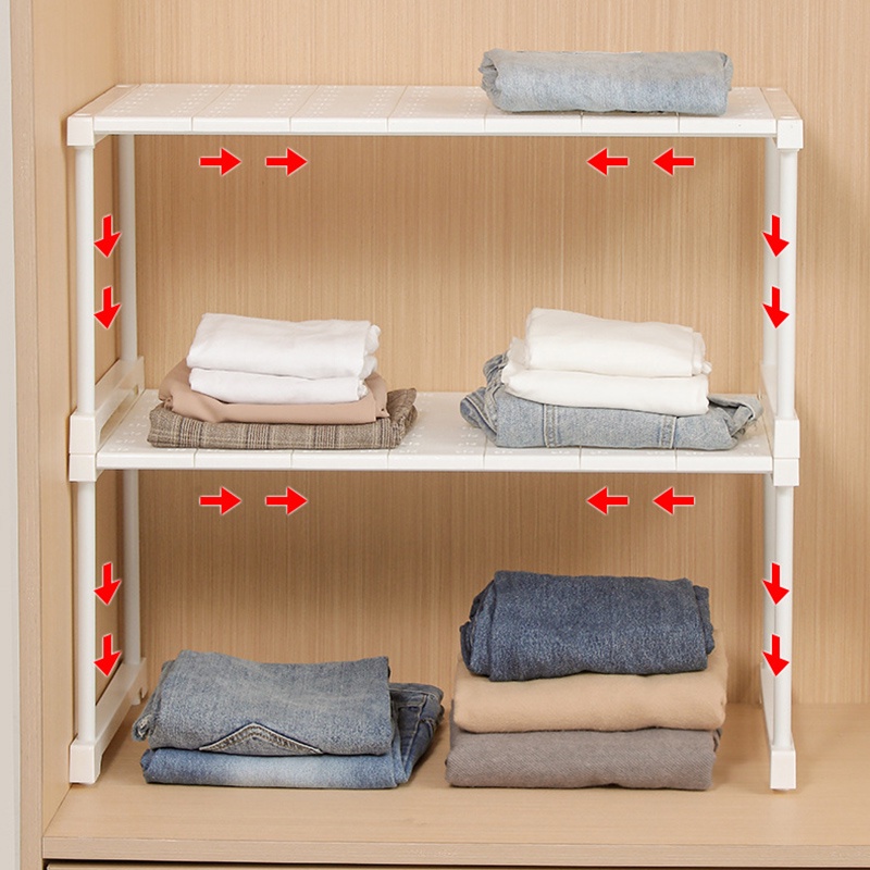 Kệ Nhiều Tầng Xếp Chồng Tiết Kiệm Không Gian Tiện Dụng Cho Gia Đình