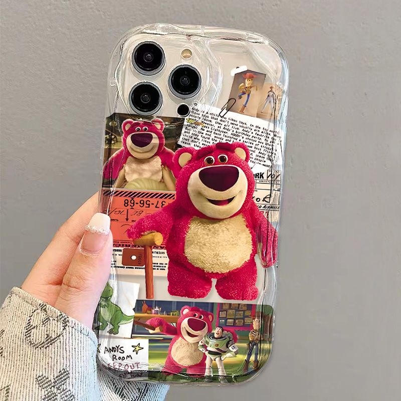 ✅Ốp Điện Thoại Mềm Trong Suốt Chống Sốc In Hình Gấu Cho iPhone14 / 13promax 12 / 11 7 / 8p xs / r