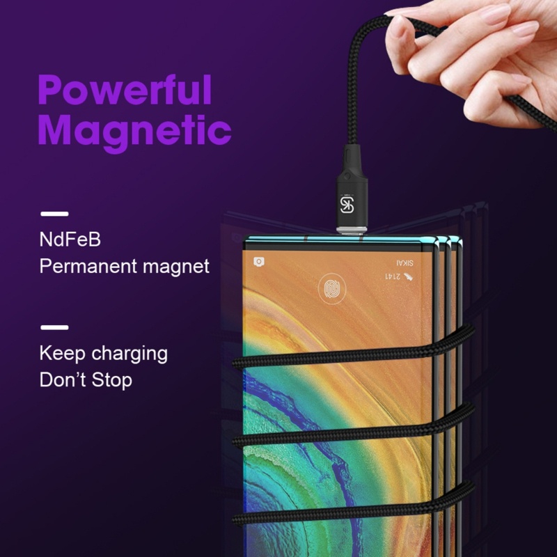 Cáp Sạc Nhanh zzz Có Nam Châm Cổng Micro Usb Type C 66w