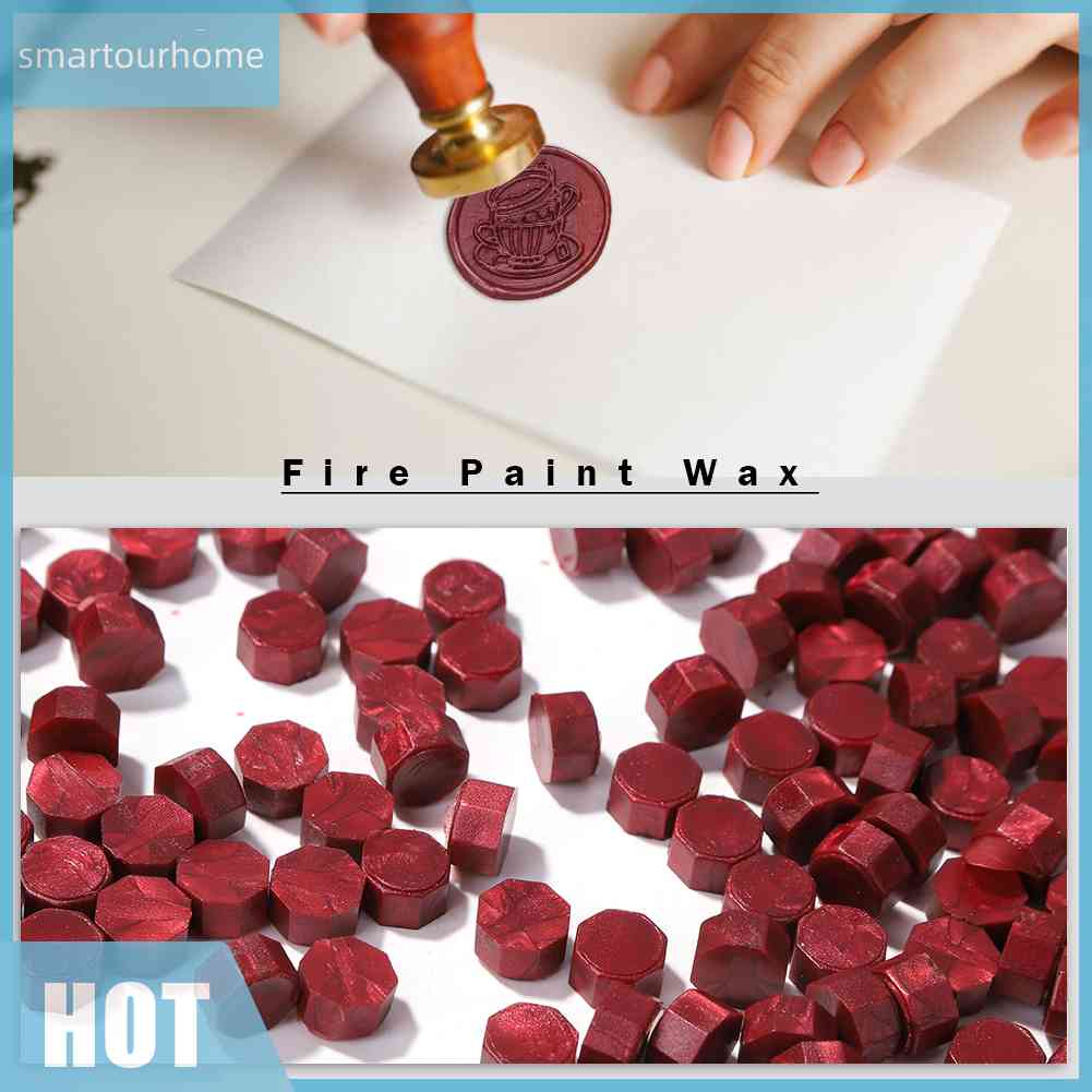Mua Mới Set 100 Hạt Sáp Màu Đỏ Làm Con Dấu Niêm Phong Bao Thư giá rẻ ...