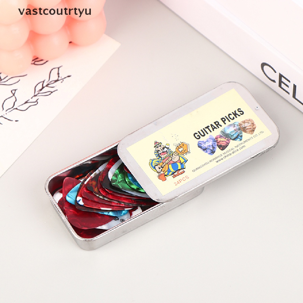 Set 12 / 20 / 24 Miếng Gảy Đàn Ghi Ta 0.46 / 0.71 / 0.81 Mm