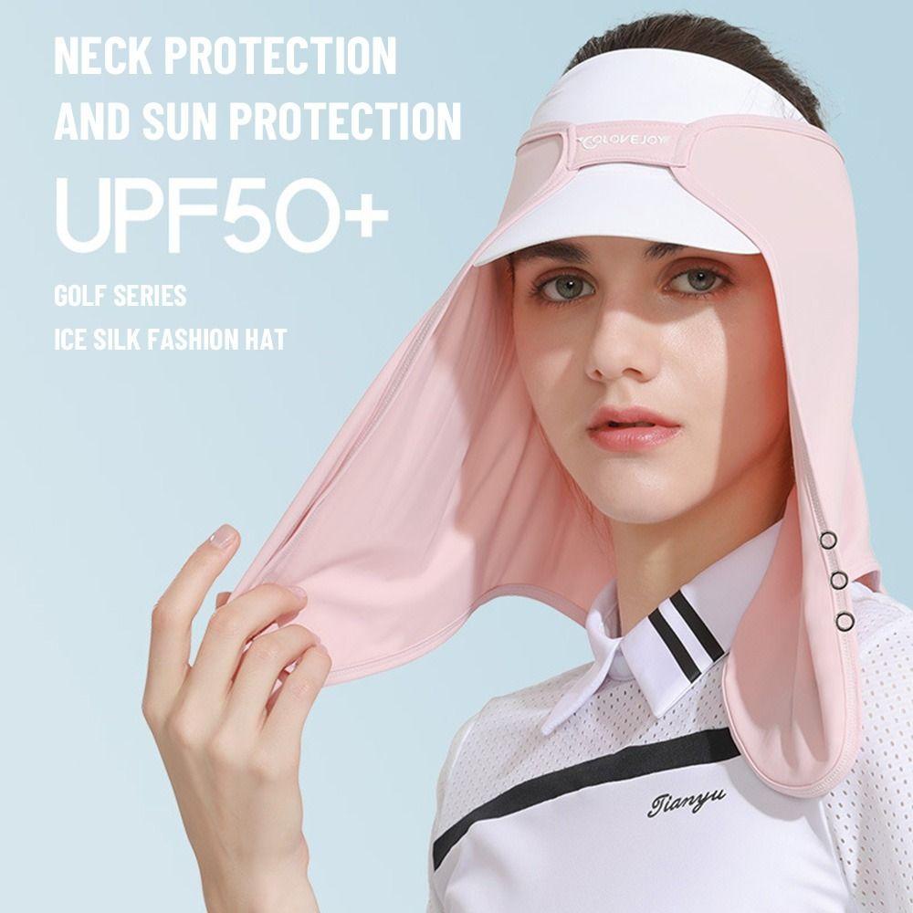 Osier1 Mũ Xô Che Mặt Bảo Vệ Cổ Bằng Lụa Lạnh Chống Tia UV Mùa Hè