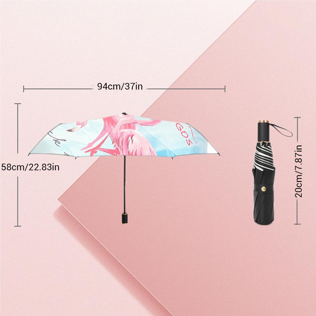 Dù Cao Su Chống Tia UV Màu Đen Thời Trang