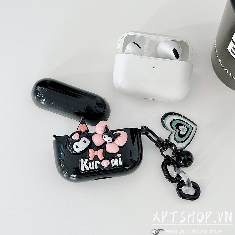 Vỏ Bảo Vệ Hộp Sạc Tai Nghe AirPods Pro AirPods3 AirPods 3 / 2 / 1 Kết Nối Bluetooth Không Dây Hình Trái Tim Kuromi