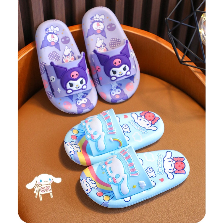 Dép Đi Trong Nhà Tắm Chống Trượt In Hình Cinnamoroll Melody Melody Sanrioed Đáng Yêu Mùa Hè Mới Cho Trẻ Em
