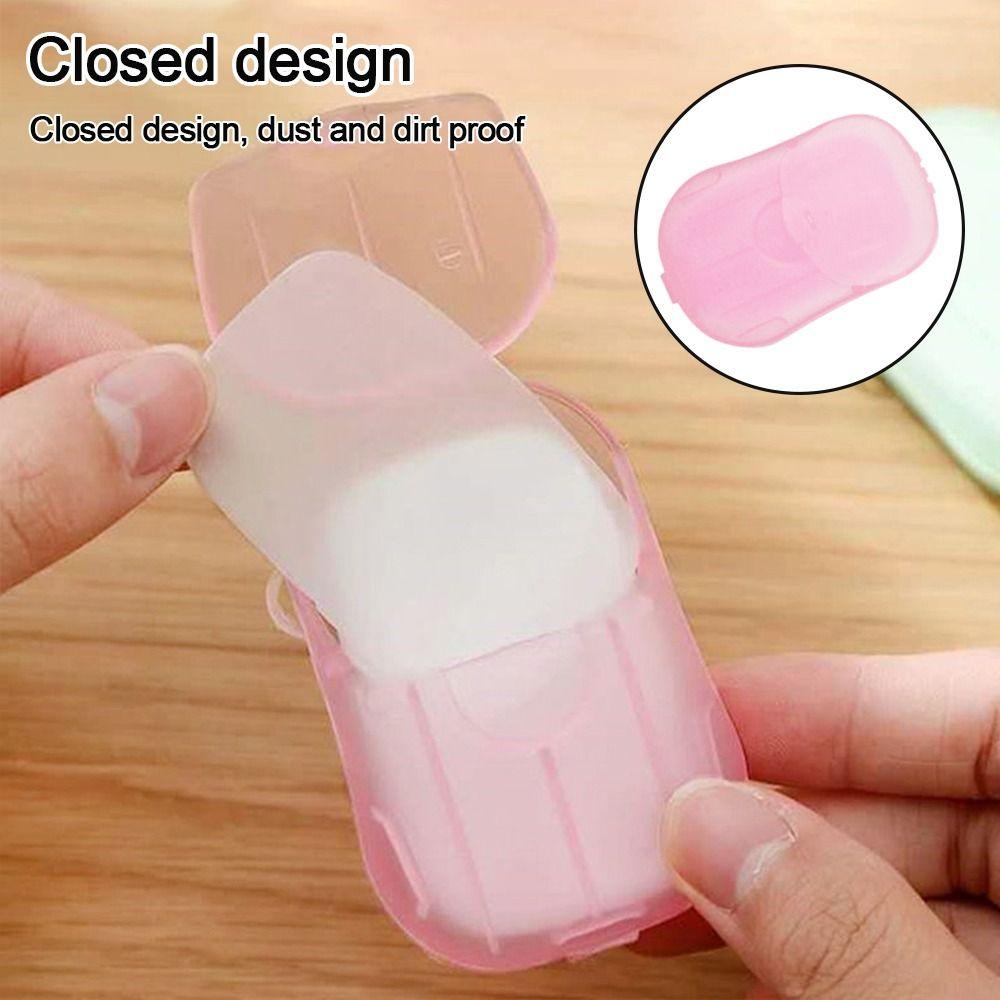 Hộp 10 Miếng Xà Phòng Giấy Hỗ Trợ Làm Sạch Da Mặt Tiện Dụng