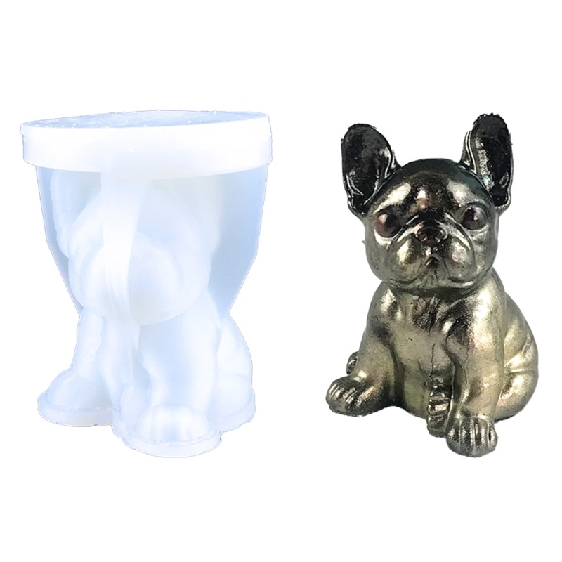 Khuôn Làm Xà Phòng Đất Sét Hình Chú Chó 3D