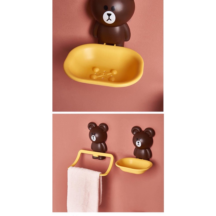 Set đồ nhà tắm Brownn đáng yêu